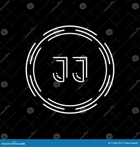 Creative Letter Jj Logo Design Vector Template Digital Linked Letter