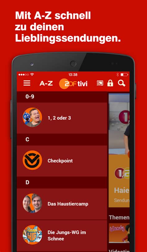 2.8 детские (вещают на zdftivi). ZDFtivi-App - Android-Apps auf Google Play