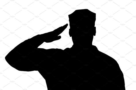 Saluting Soldier ~ People Photos ~ Creative Market