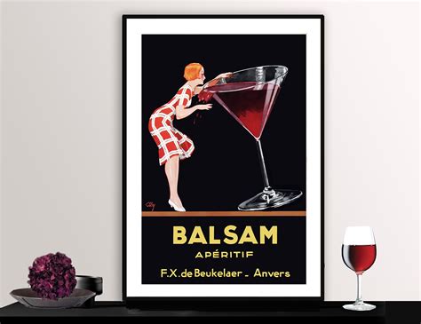 Balsam Aperitif Vintage Food Drink Poster Poster Paper Or Etsy
