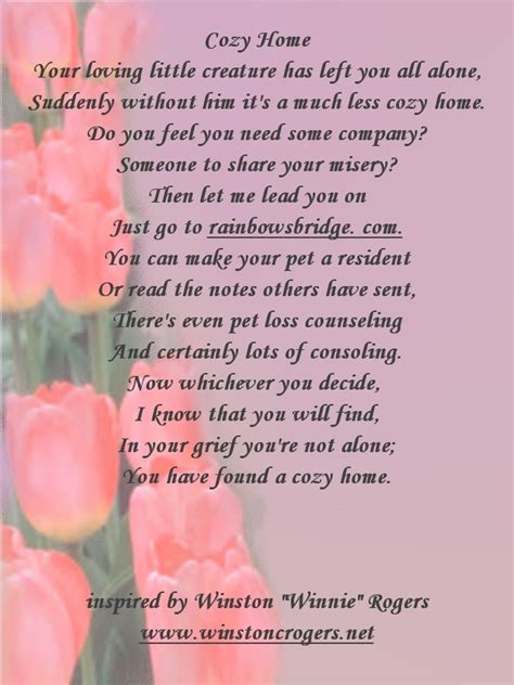 Pet Loss Poems And Quotes Quotesgram
