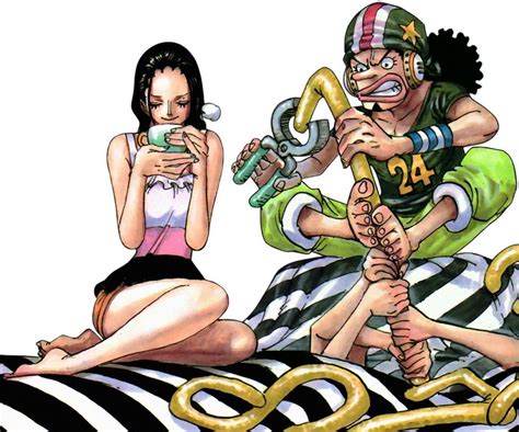 Usopp And Robin From Chapter 692 Color Spread Robins Nico Robin And Manga