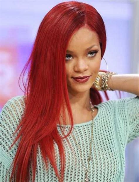 Dramatic Rihanna Hairstyle Long Silky Straight Full Lace Wig 100