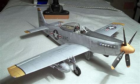 052 Us Fighters P 51h Mustang Paper Model Pdf File Paper Models