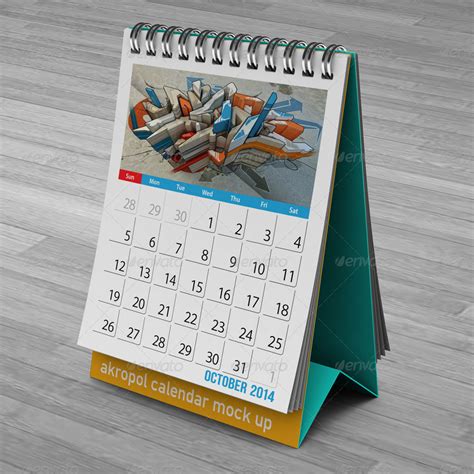 Free Desk Calendar Mock Up In Psd Free Psd Templates
