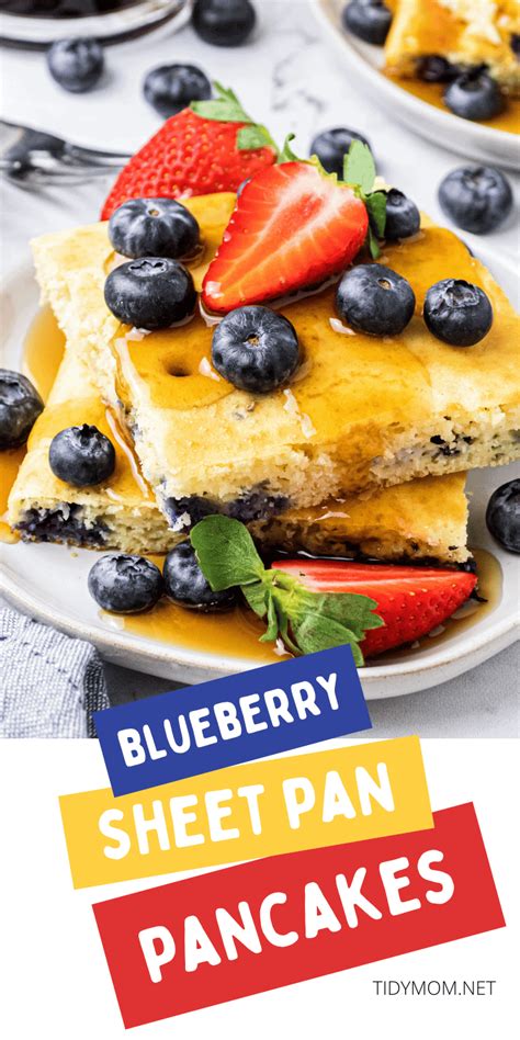 Oven Baked Blueberry Sheet Pan Pancakes Tidymom