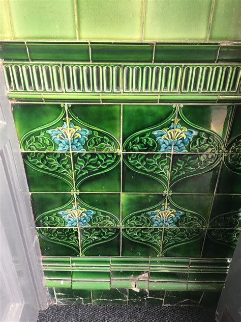 Edwardian Art Nouveau Tiles Art Nouveau Tiles Art Nouveau Bathroom