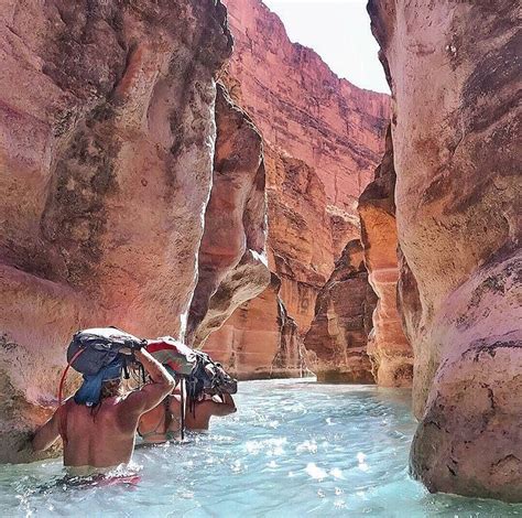 Would You Go For A Swim To Complete This Epic Grand Canyon Hike 🤔 🌊