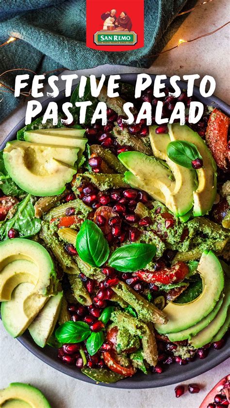 Today i am sharing this side dish. Festive Pasta Salads - Festive Pesto Pasta Salad | Recipe | Pesto pasta salad, Pasta salad ...