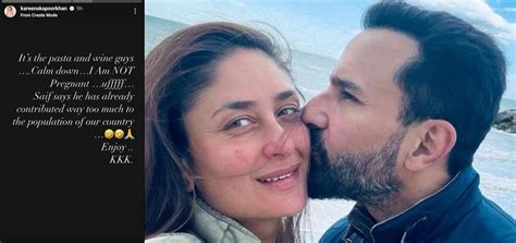 Kareena Kapoor Takes A Hilarious Dig At Saif Ali Khan As She Denies Third Pregnancy Rumours