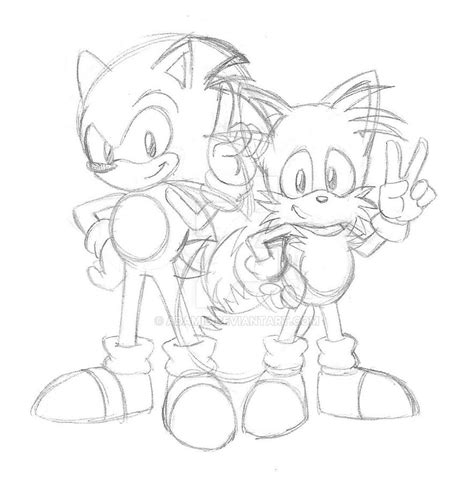 Sonic And Tails Art 2 By Ethandeffes On Deviantart