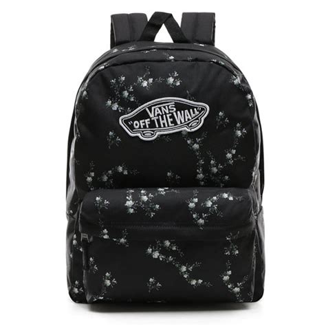 Vans floral pattern low top sneakers unisex. Realm Backpack | Black | Vans