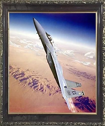Military Mcdonnell Douglas F 15 Eagle Fighter Jet Aircraft Wall Framed Picture 64 99 Picclick