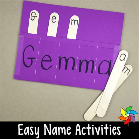 Easy Do It Yourself Name Activities For Preschoolers Play To Learn