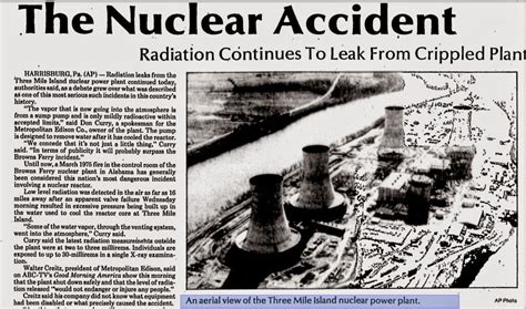 The story of the march 28, 1979 three mile island partial meltdown has undergone revisions over the years amid advancing scientific assessments. Bruce A. Sarte on History: Today in American History ...