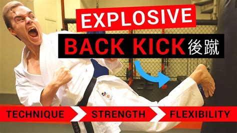 Explosive Karate Back Kick Exercises Ushiro Geri — Jesse Enkamp Youtube