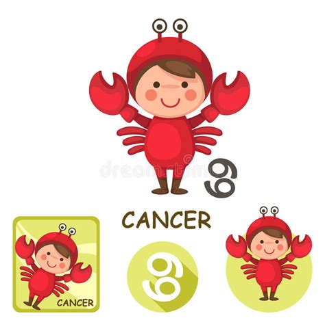 Cancer Symbol Stock Vector Illustration Of Birthday Astrological