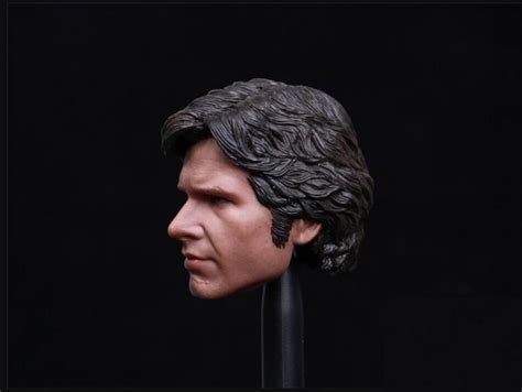 Custom Scale Han Solo Harrison Ford Head Sculpt For Hot Toys Phicen