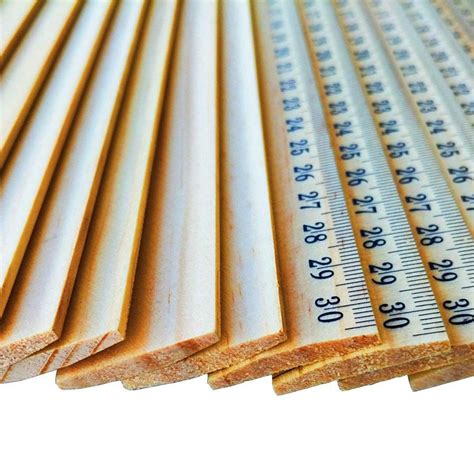 16 Packs Wood Ruler 12 Inch 30 Cm Student Rulers Wooden School Rulers
