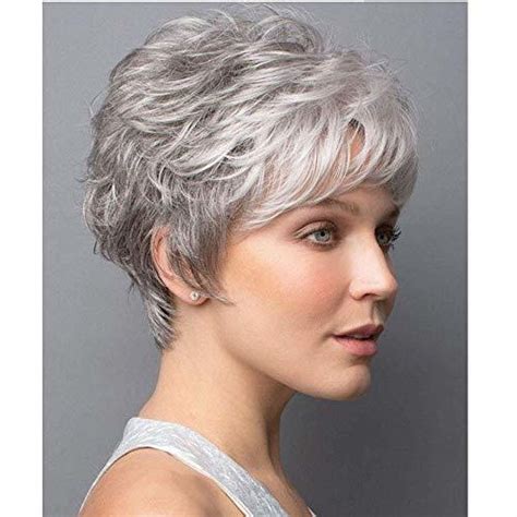 If you want to take the look even further, here's how to get wavy hair. Grey Wigs for White Women Short Wavy Bob Hair Wigs with ...