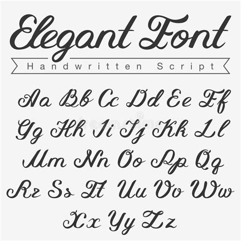 Elegant Font Lettering Alphabet Cursive Fonts Alphabet Lettering