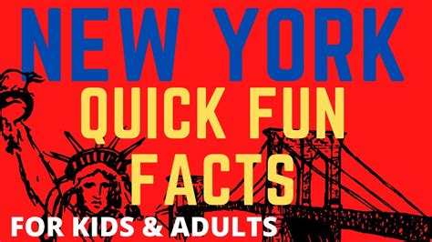 New York State Quick Fun Facts State For Kids 5th Grade Project