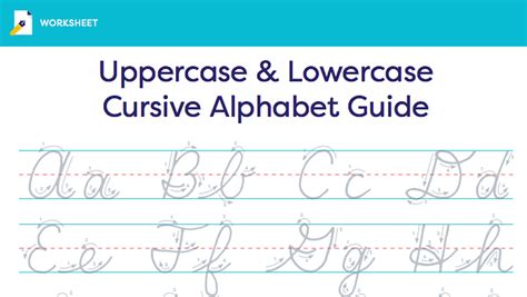 Cursive Writing Lowercase And Uppercase Alphabet Teachervision Pin On Cursive