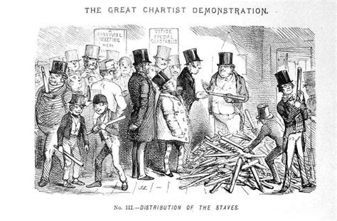 The Chartist Movement Victorian Illustration Cartoon Abstract Artwork