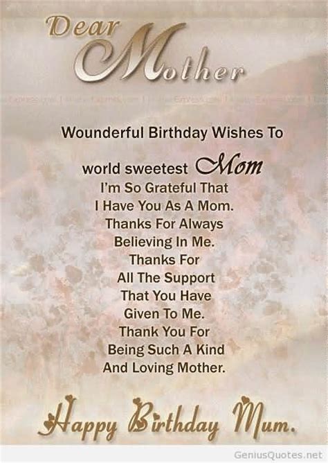 Happy Birthday Quotes For My Mother 41 Great Mom Birthday Wishes For