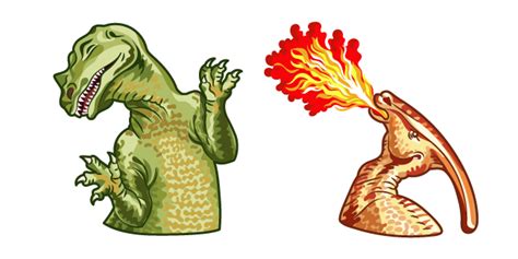 Fire Breathing Parasaurolophus Meme Curseur Custom Cursor