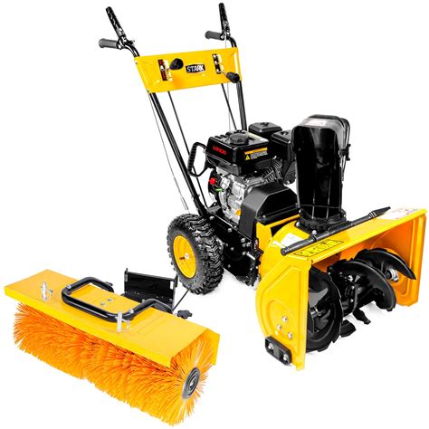2 In 1 Walk Behind Snow Blower Thrower And Sweeper 196cc 6
