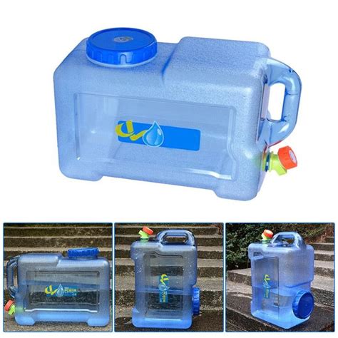 Tingtin 12l Portable Camping Water Container With Tap Wash Carrier