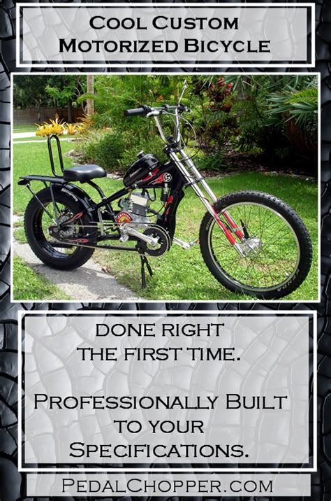 Professionally Built Custom Motorized Bicycles Motorized Bicycle