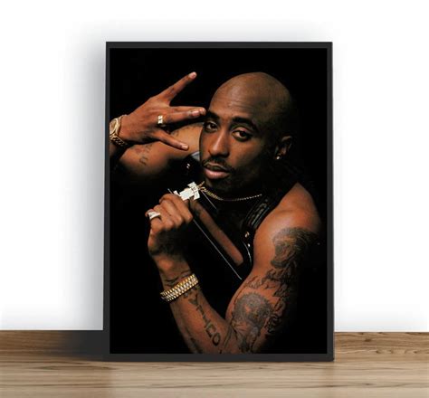 Tupac Shakur 2pac Music Poster Painting Art Wall Canvas For Etsy