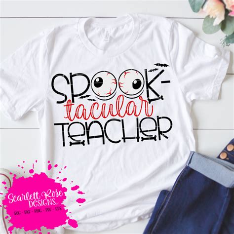 Download Spook-Tacular Teacher SVG | Teacher shirts, Homemade teacher gifts, Diy gifts to make