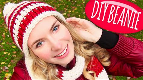I used the 36 peg loom which measures about 9. Knit a Hat! DIY Beanie Hat with Pom Pom + DIY Knitting ...