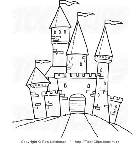 How To Draw A Medieval Castle Easy