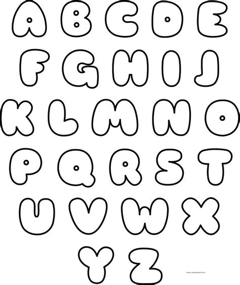 Bubble Letters Printable Nerdy Caterpillar Bubble Letter Fonts
