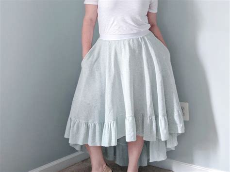 hayley high low skirt pdf sewing pattern hi low pattern hi low skirt pattern flowy skirt