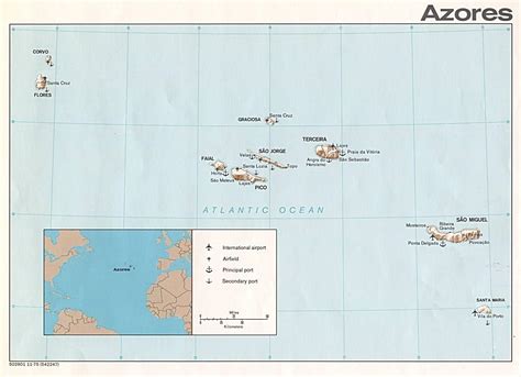 Map Of The Azores General Map Online Maps And