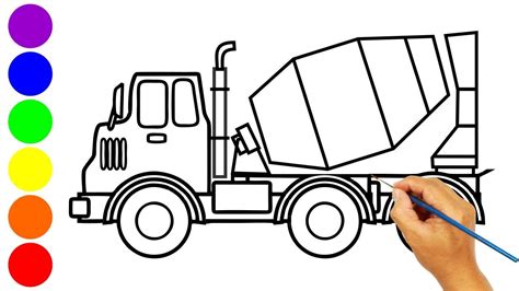 Mewarnai gambar mobil truk molen 1. Kumpulan gambar untuk Belajar mewarnai: Mewarnai Gambar ...