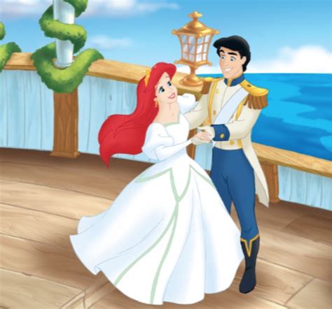 She sings to him on the shore, but is forced to leave when others approach. Ariel and Prince Eric's romantic Wedding dance | Disney ...