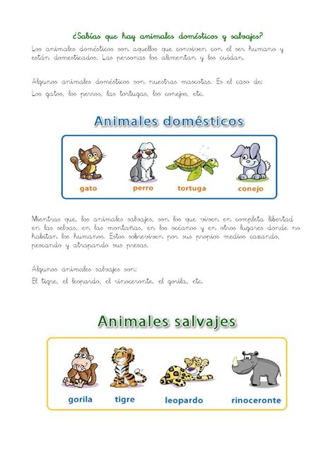 Calaméo Diferencias Entre Animales Domésticos Y Salvajes
