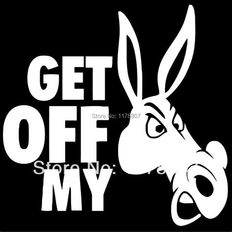 Get Off My Ass Sticker For Car Window Funny Vinyl Decal On Aliexpress
