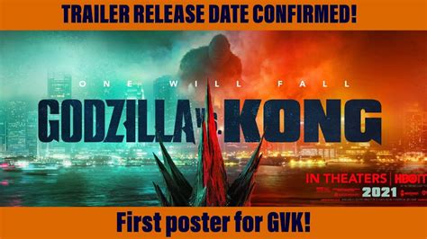 Godzilla Vs Kong Trailer Release Date Revealed And First Gvk Poster