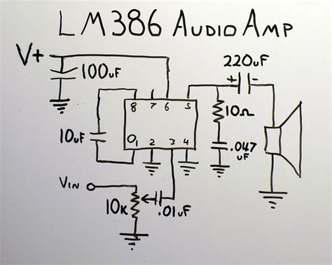 Electronics Fusions Low Cost Audio Amplifier Using Lm386
