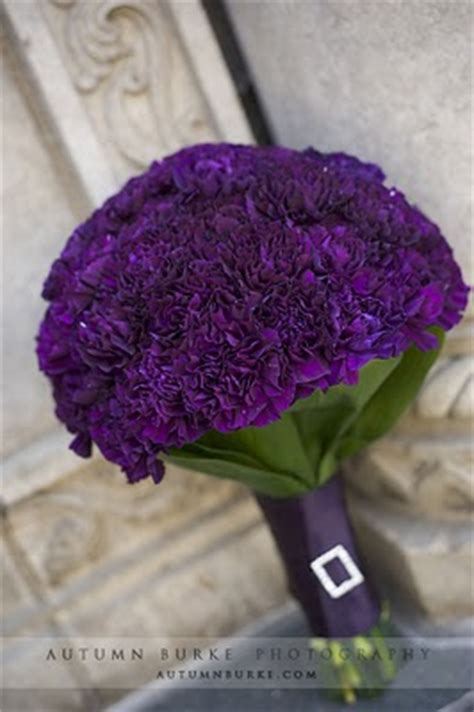 Please specify a desired delivery date in the gift message field, and we will do our best to accommodate your request. Purple Carnation Bouquet - Inspiration | Weddingbee Photo ...