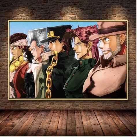 Jojos Bizarre Adventure Posters Painting Hand Made Posters Etsy