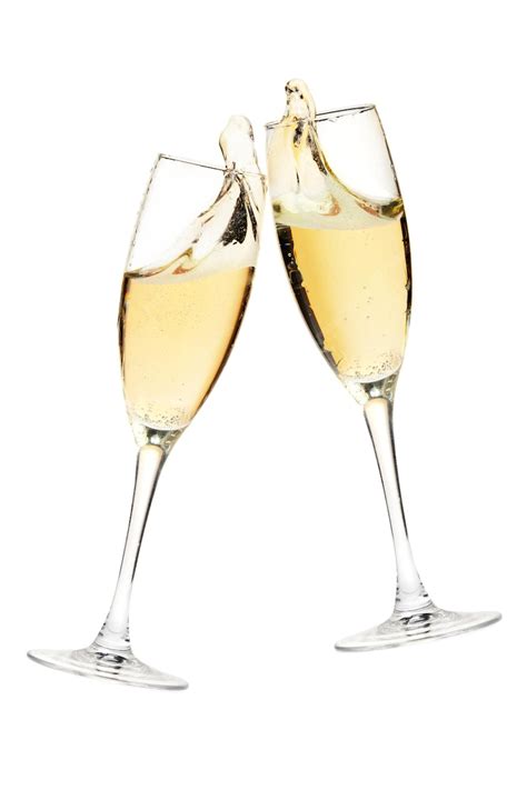 Premium Photo Cheers Two Champagne Glasses