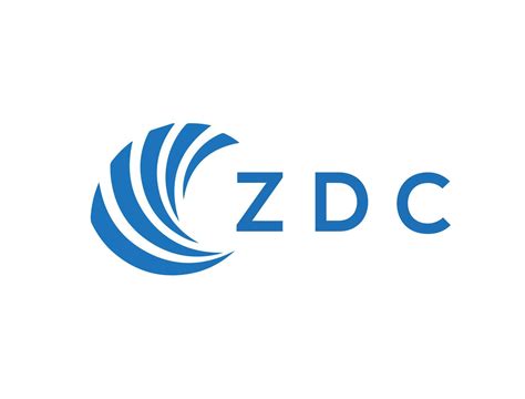Zdc Letter Logo Design On White Background Zdc Creative Circle Letter